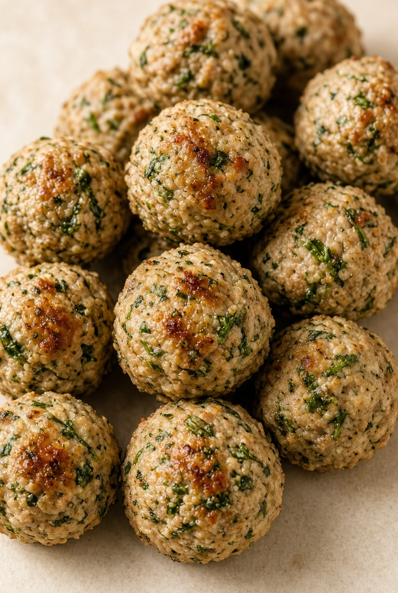 Lean Turkey & Spinach Mini Meatballs