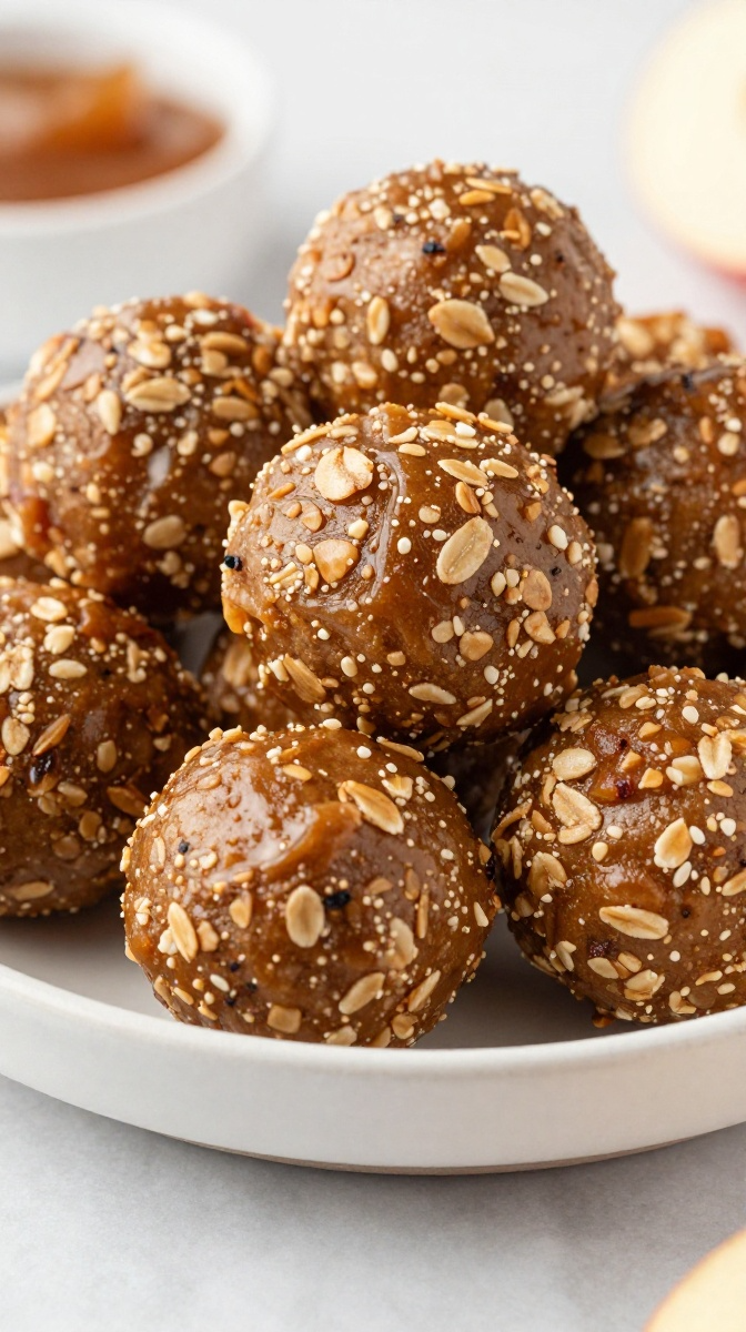 No-Bake Applesauce Oat Balls