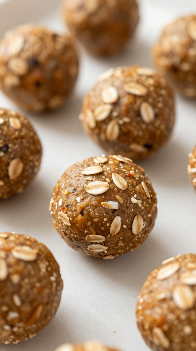 No-Bake Applesauce Oat Balls