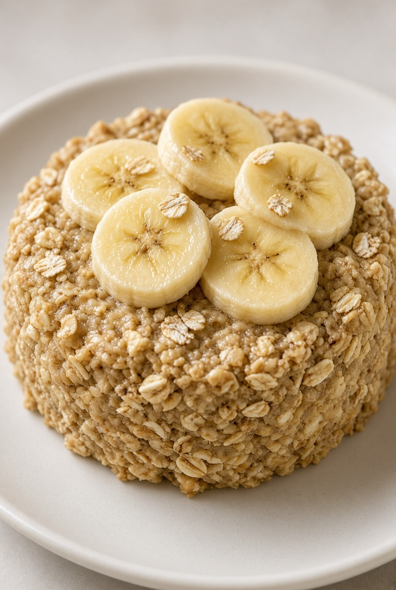No-Bake Banana Oat Cake