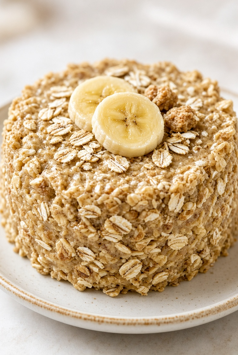 No-Bake Banana Oat Cake