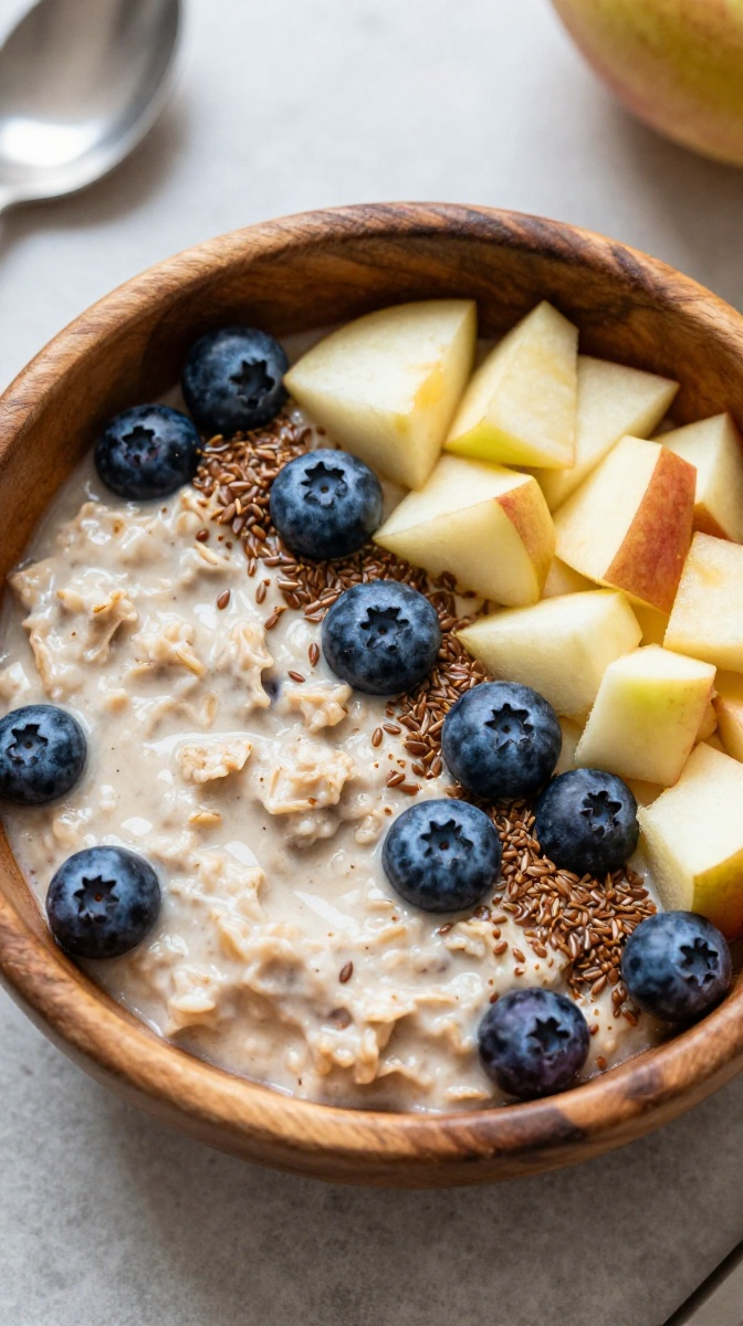 Oatmeal, Blueberry & Flaxseed Breakfast