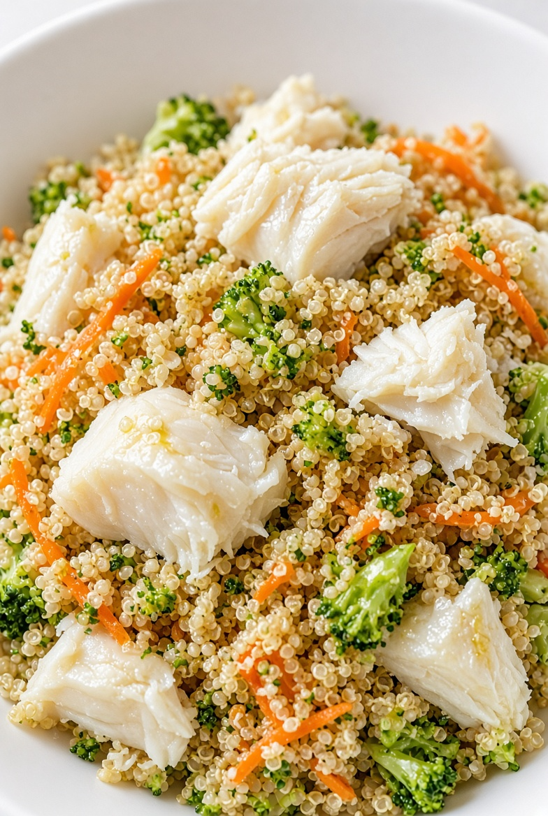 Ocean-Inspired White Fish Quinoa Bowl
