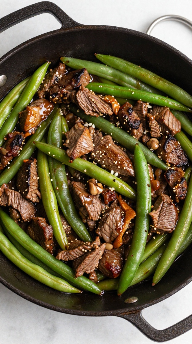 One-Pan Beef & Green Bean Skillet