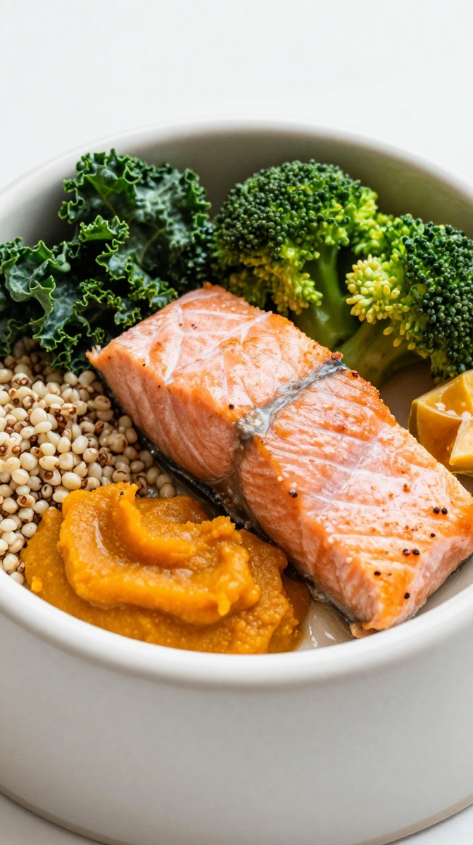 Organic Salmon & Greens Bowl