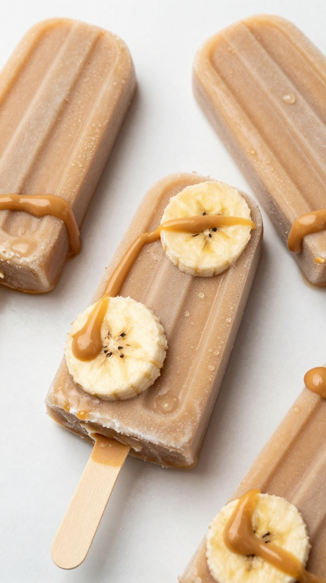 Peanut Butter Banana Blast Popsicles