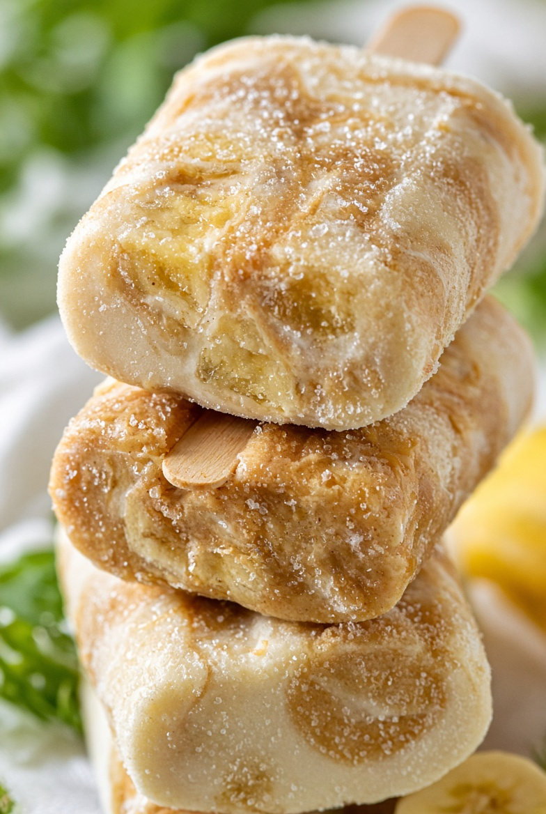 Peanut Butter Banana Frozen Pupsicles