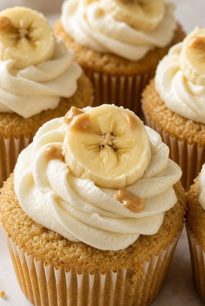 Peanut Butter Banana Pupcakes