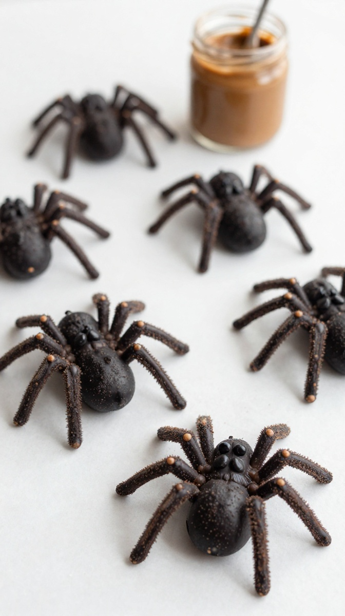 Peanut Butter & Carob Spiders