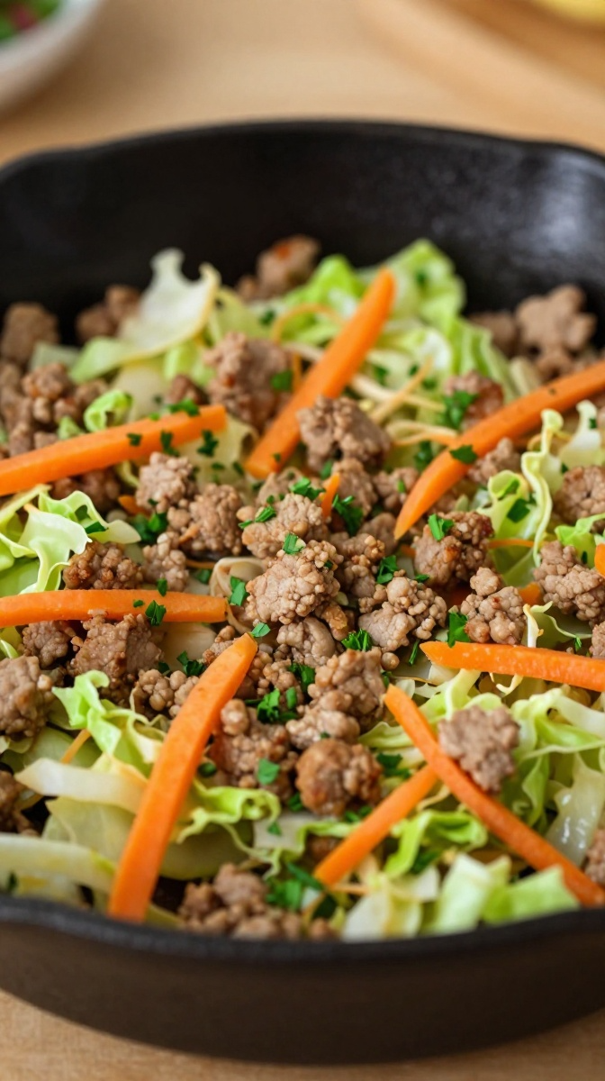 Pork & Cabbage Skillet