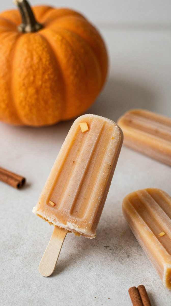 Pumpkin Apple Spice Popsicles