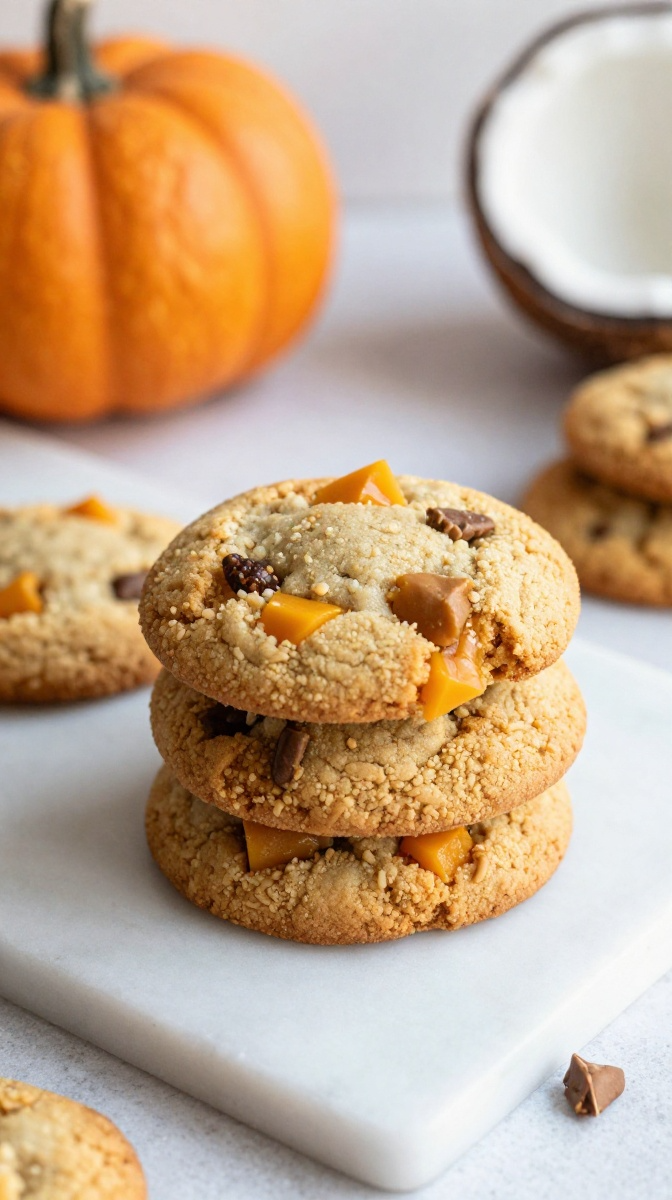 Pumpkin & Coconut Chewy Cookies