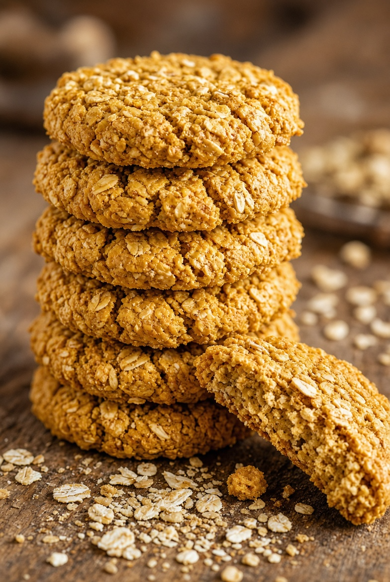 Pumpkin Oat Crunchy Biscuits