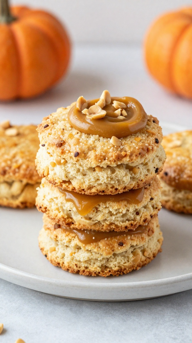 Pumpkin Peanut Butter Biscuits