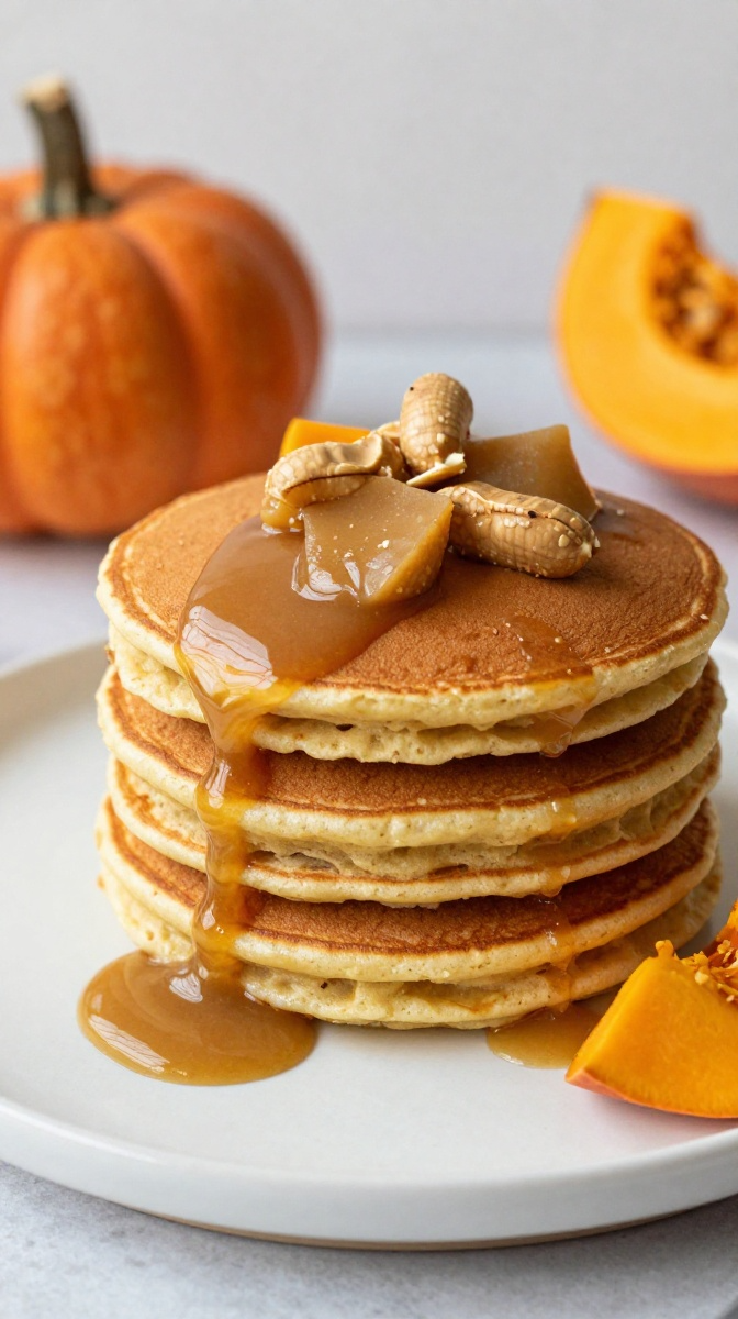 Pumpkin Peanut Butter Pancakes