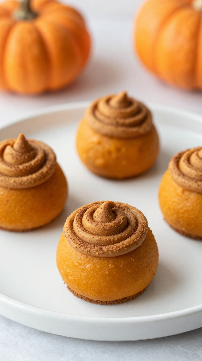 Pumpkin Pie Bites with Cinnamon Swirl