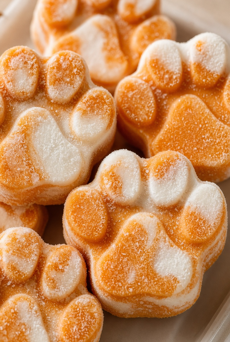 Pumpkin Yogurt Paw Prints