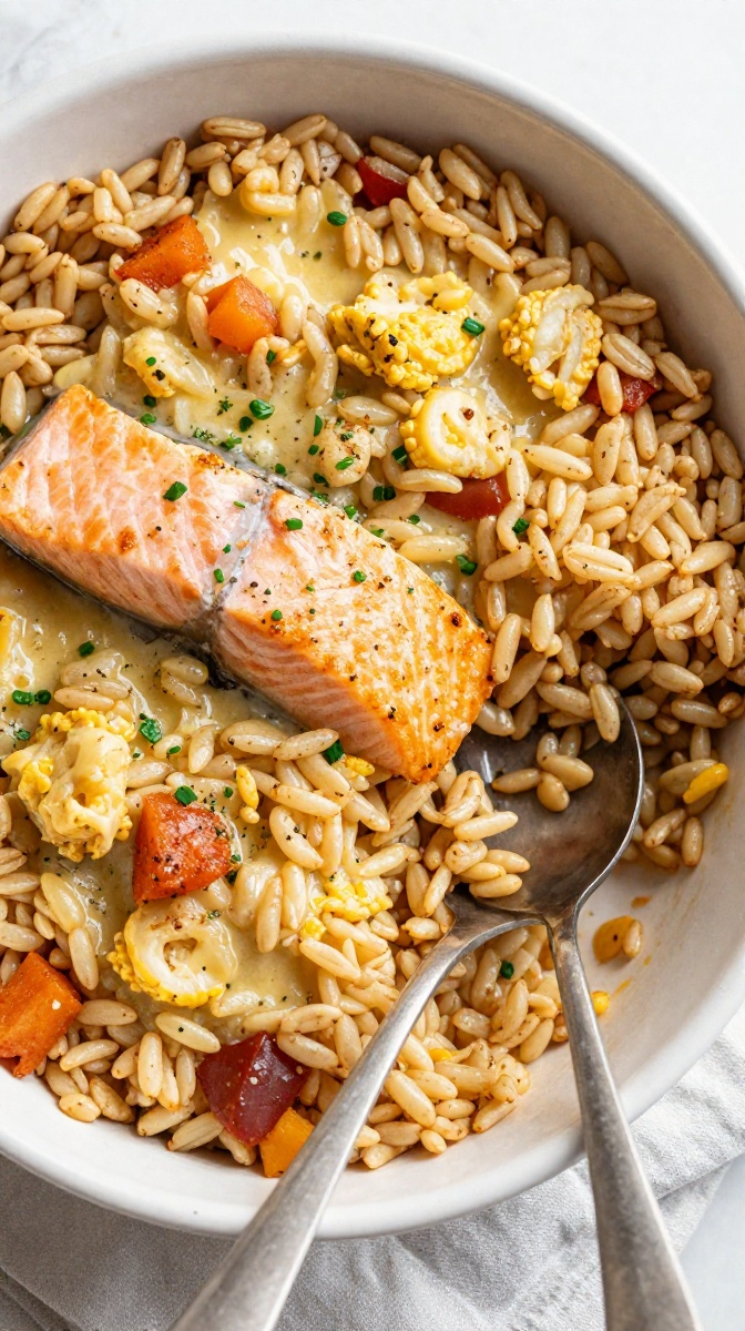 Salmon & Brown Rice Casserole (Dog Style)