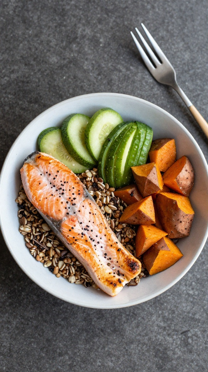 Salmon & Sweet Potato Superfood Bowl