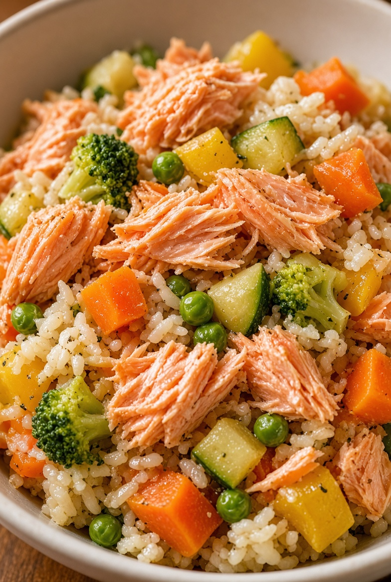 Salmon & Veggie Skin Support Bowl