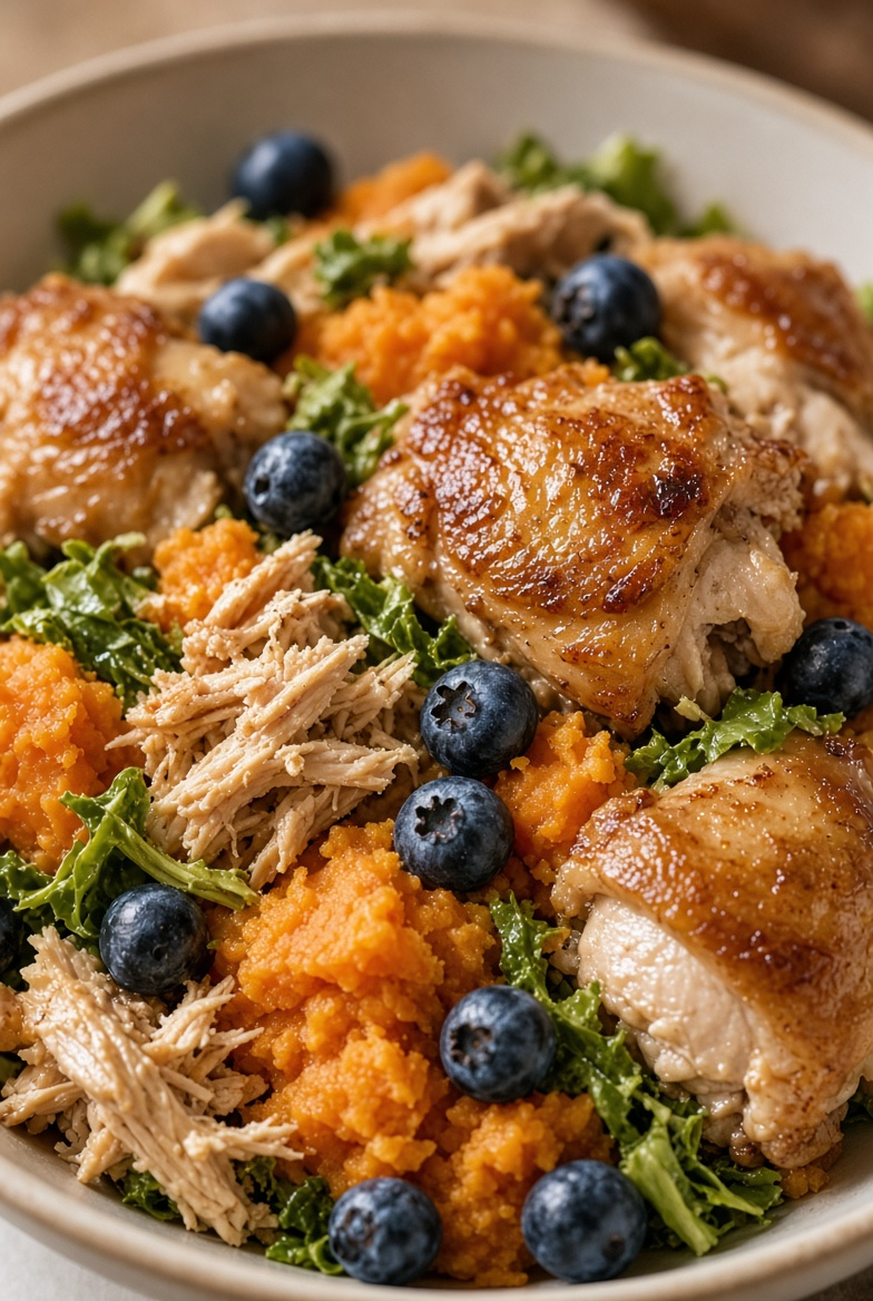 Senior Chicken Thigh & Sweet Potato Bowl for Joint & Cognitive Support
