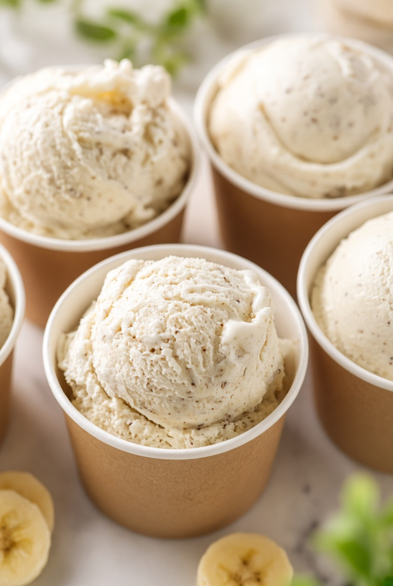 Simple Banana Yogurt Soft Serve