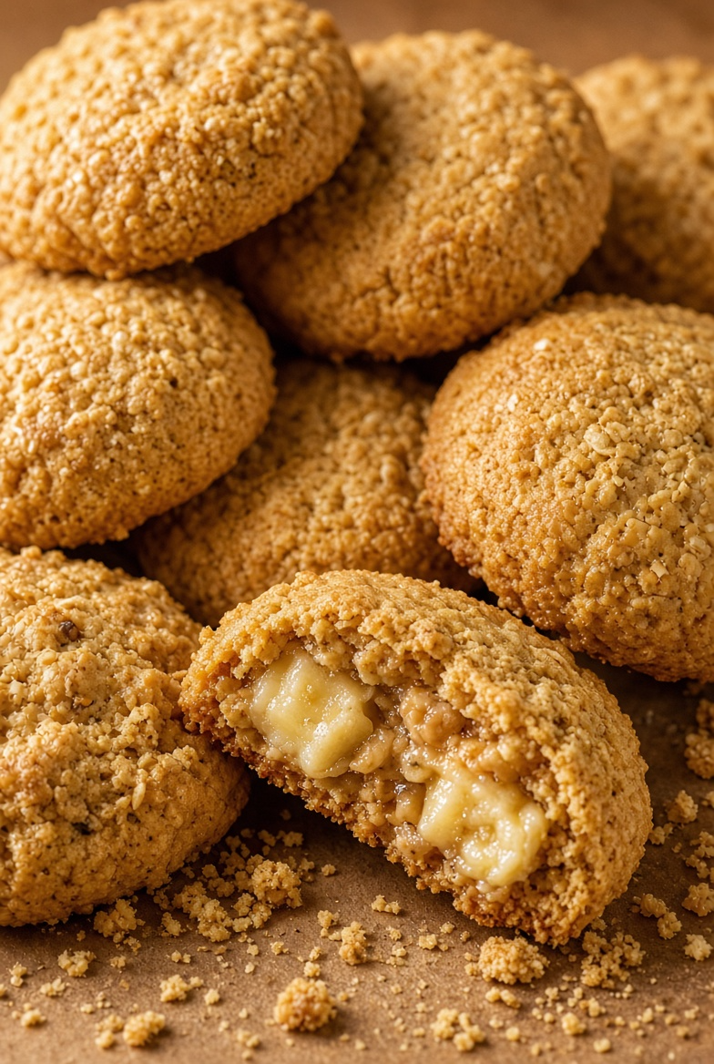 Soft Peanut Butter Banana Biscuits