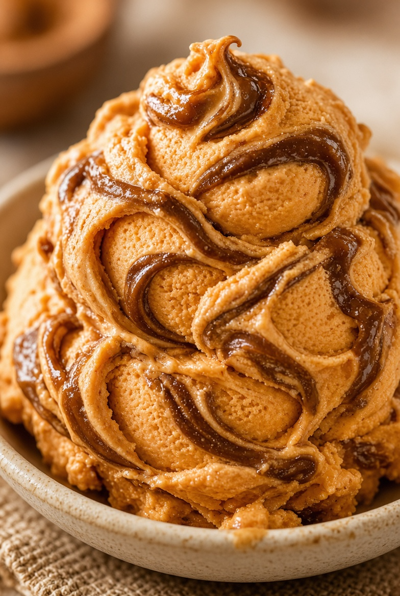 Sweet Potato Peanut Butter Swirl
