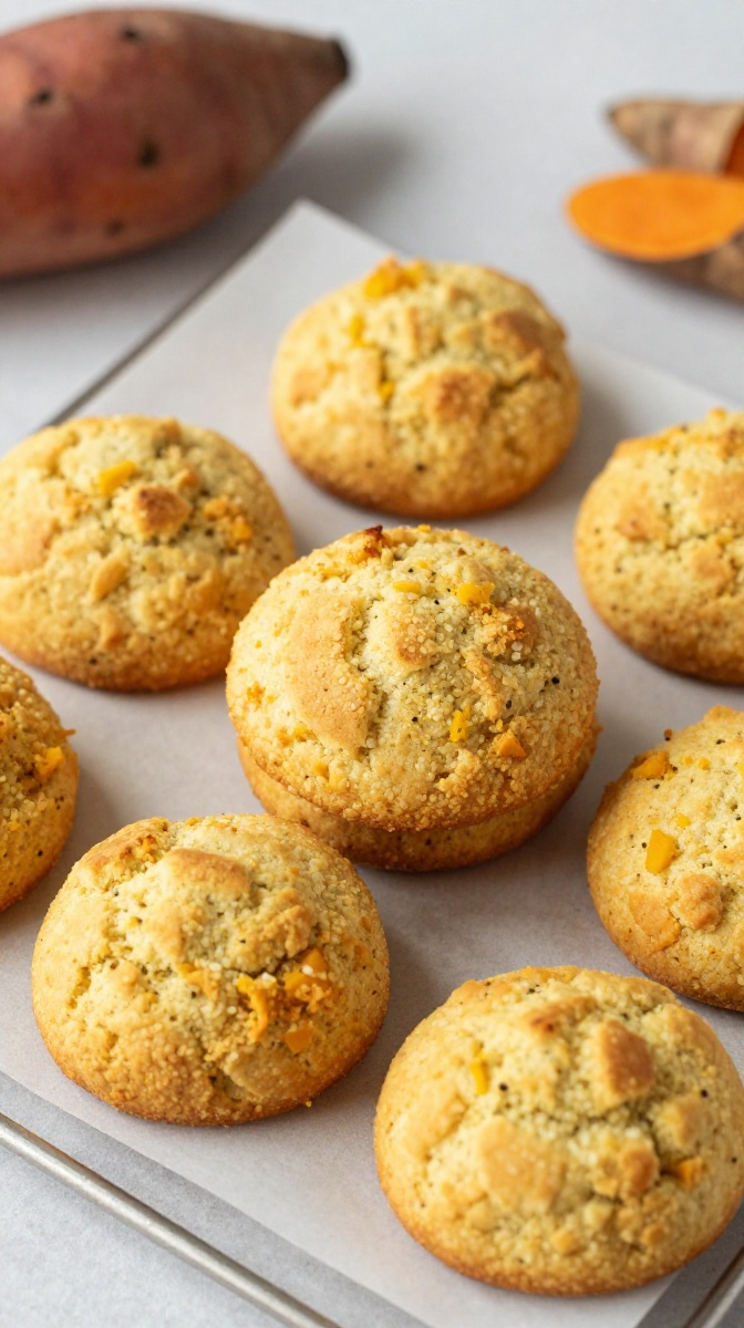 Sweet Potato & Turmeric Golden Biscuits