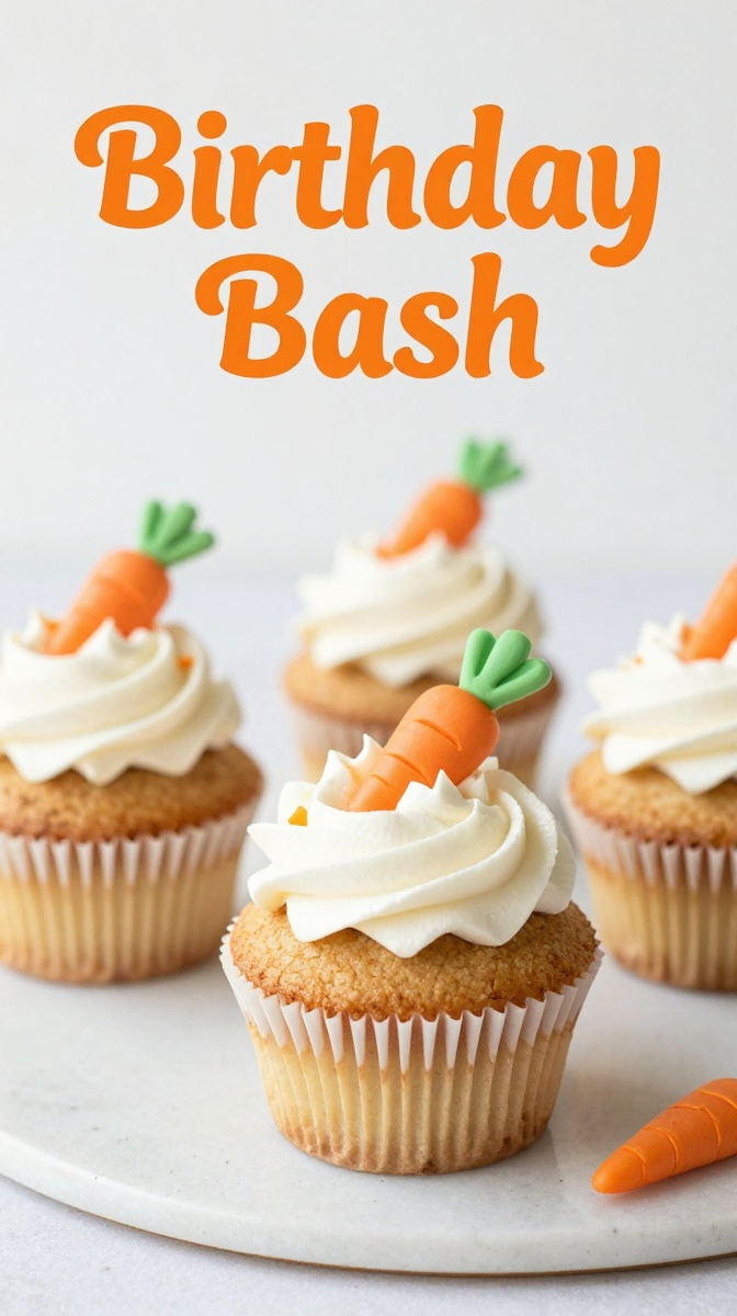 The Birthday Bash Carrot Cake Pupcakes
