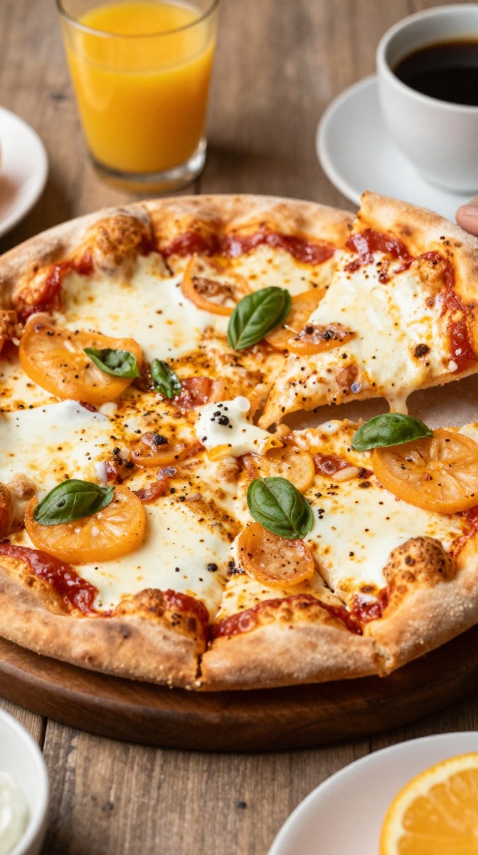 The Breakfast Pizza Morning Delight