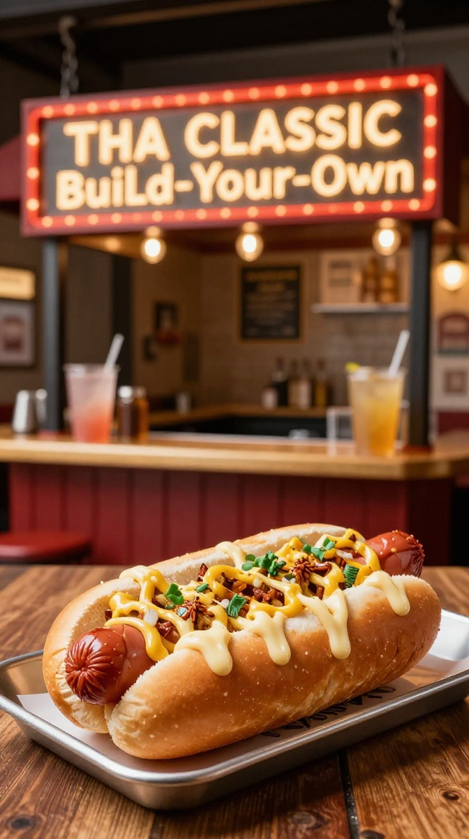 The Classic Build-Your-Own Hot Dog Bar