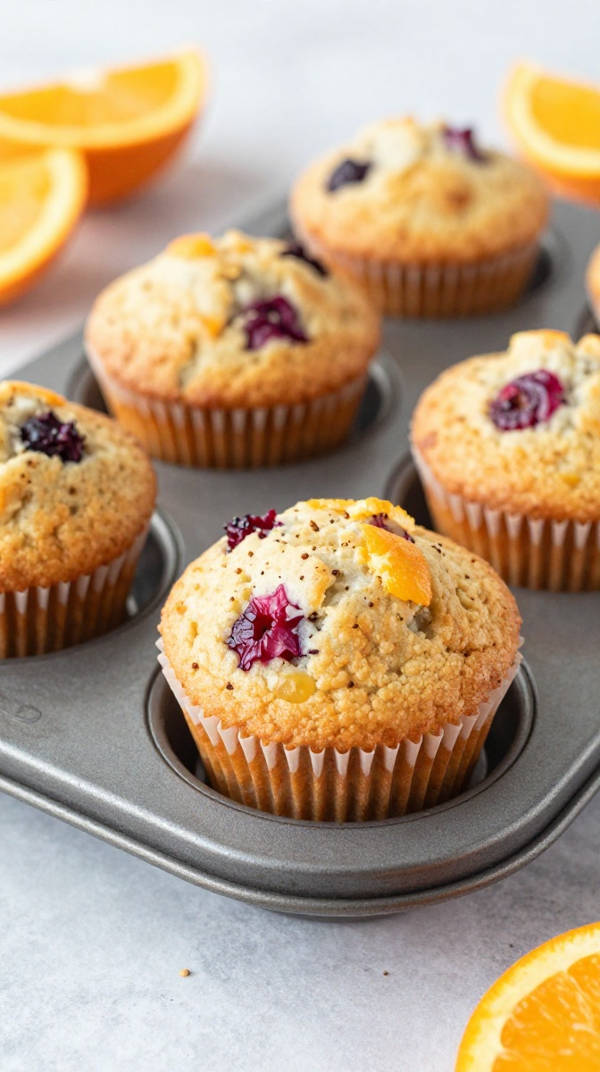 The Cranberry & Orange Zesty Muffins