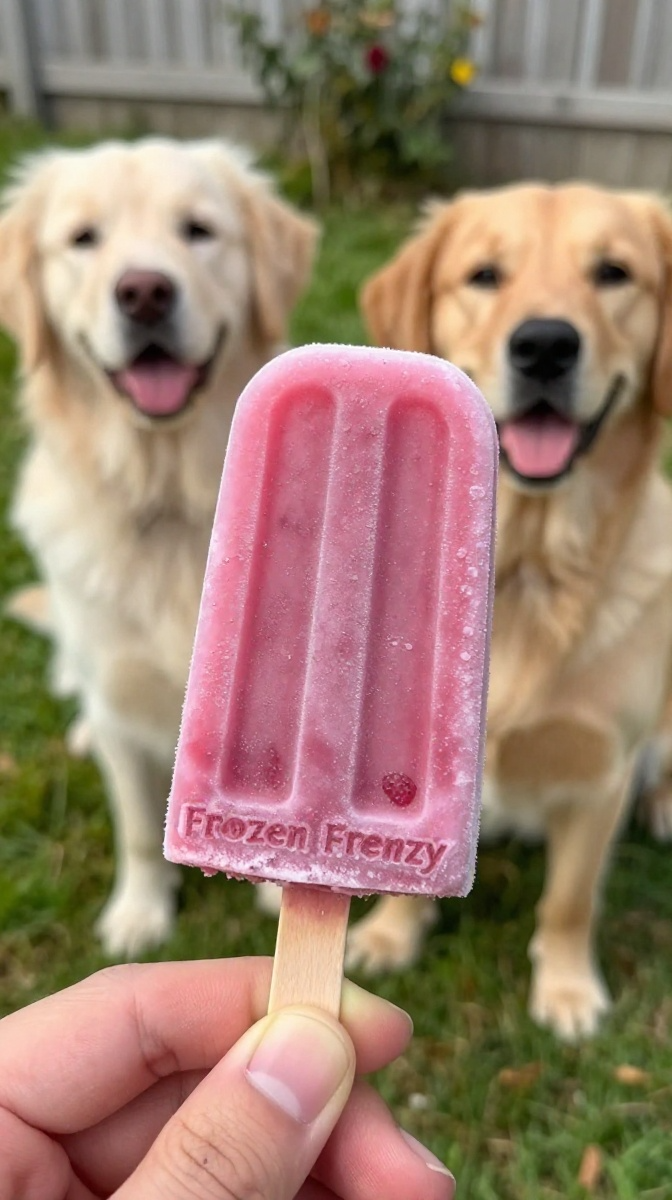 The Frozen Frenzy Berry Yogurt Popsicles