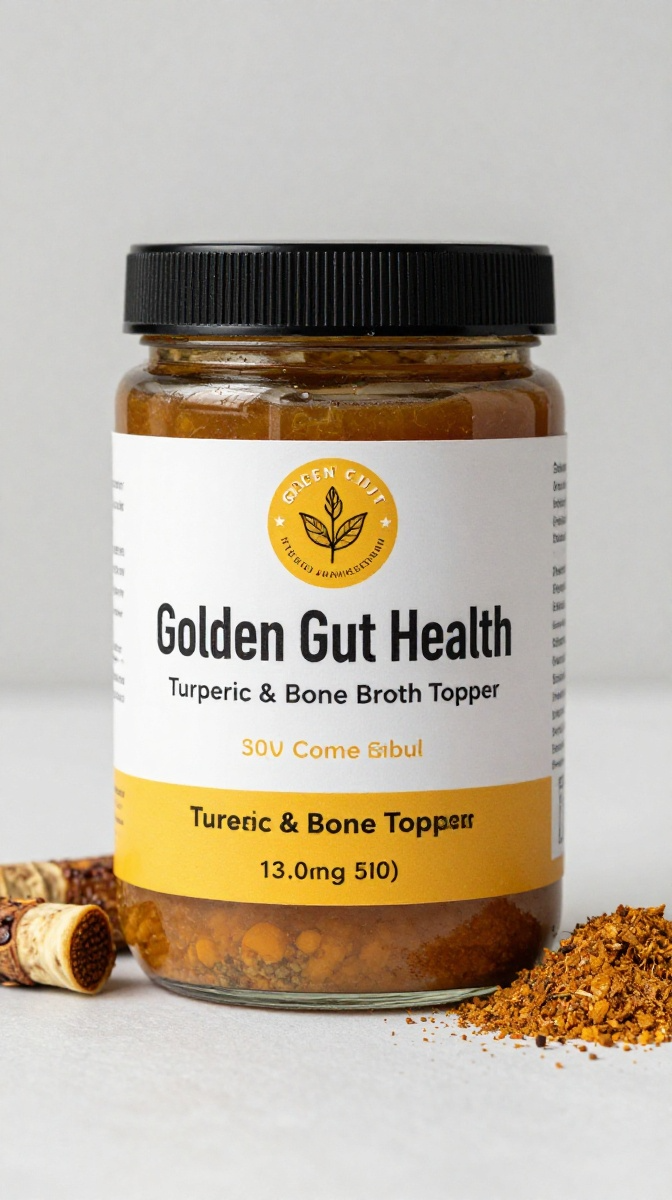 The Golden Gut Health Turmeric & Bone Broth Topper