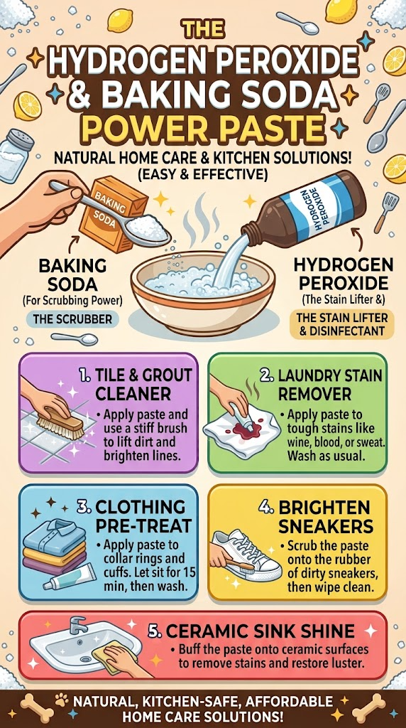 The Hydrogen Peroxide & Baking Soda Power Paste