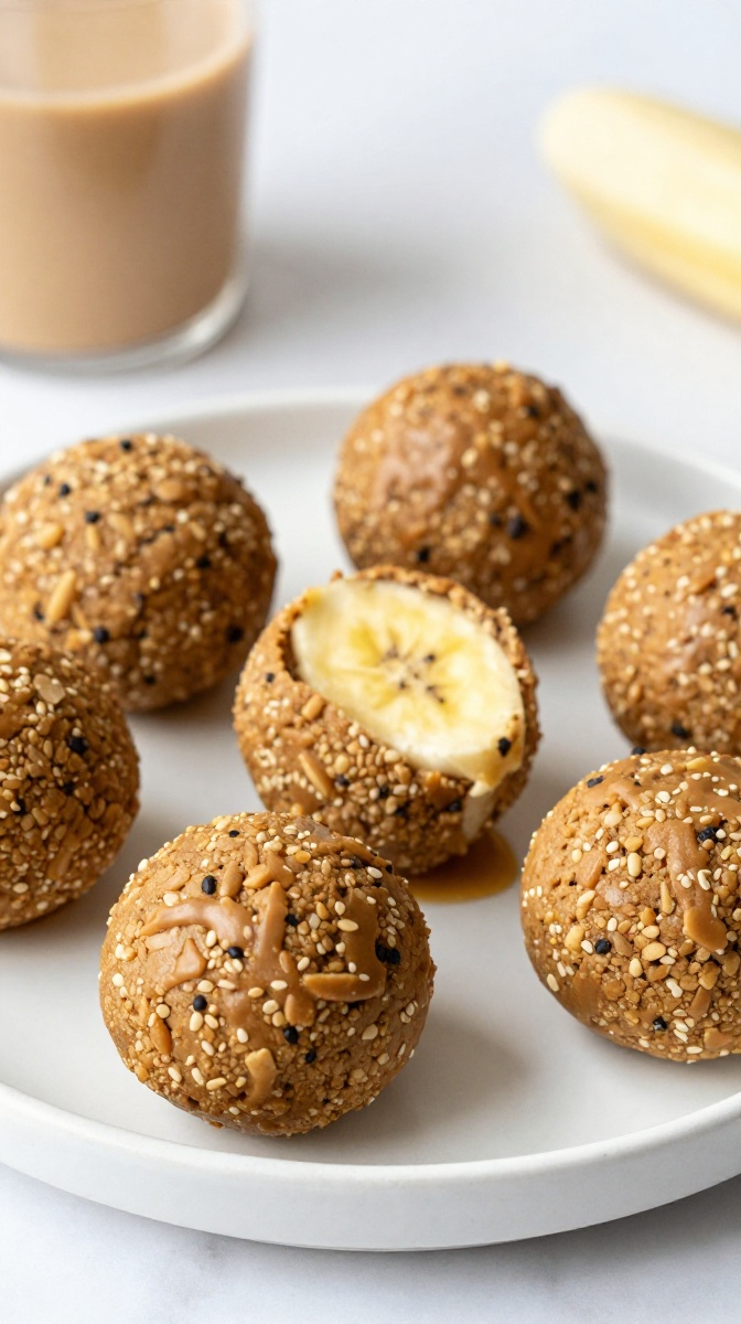 The Peanut Butter & Banana Breakfast Bombs