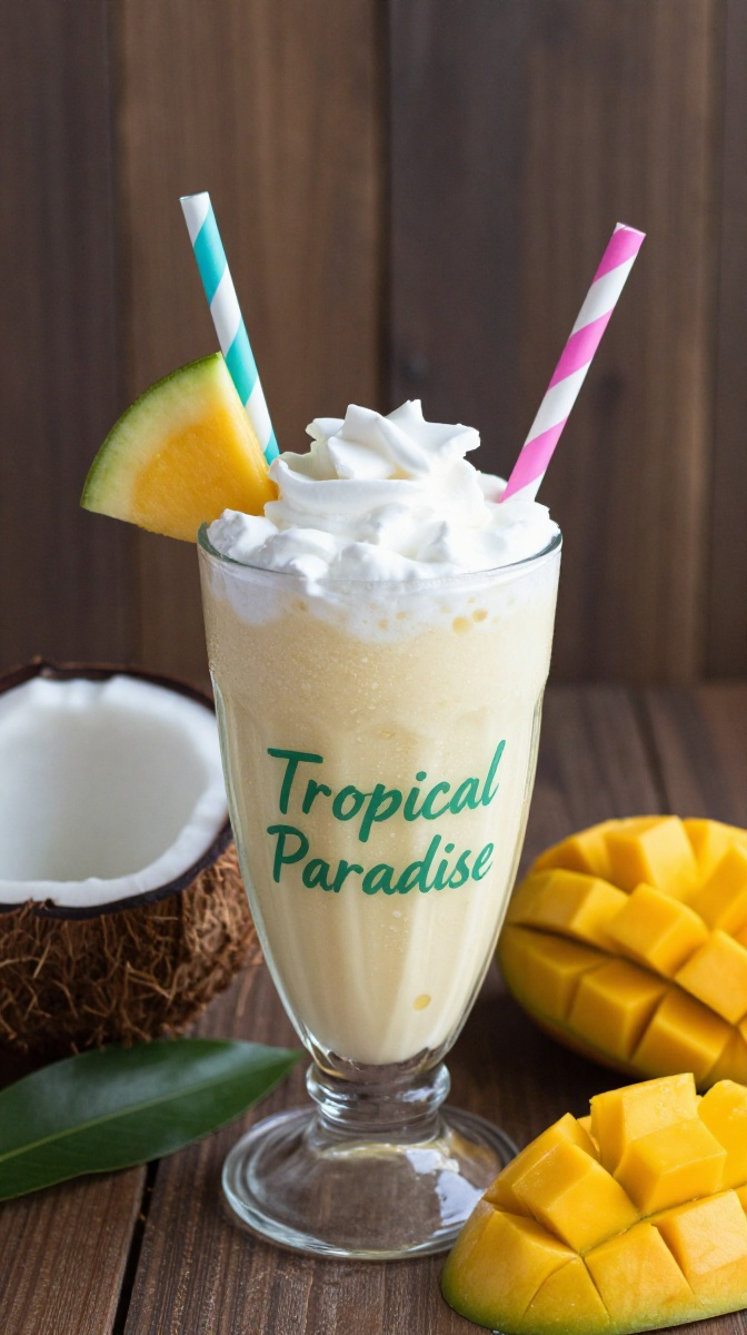 The Tropical Paradise Coconut & Mango Smoothie