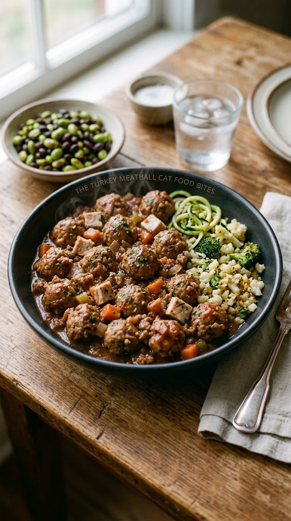 The Turkey Meatball Cat Food Bites