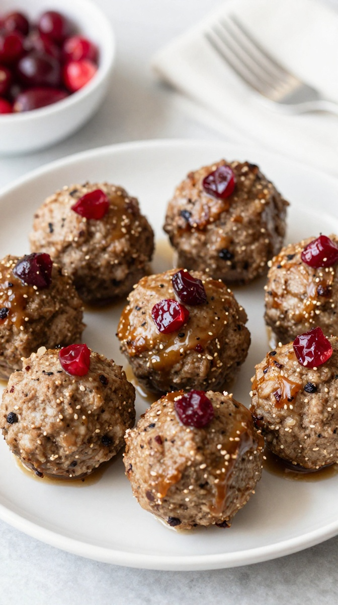 Turkey & Cranberry Meatballs