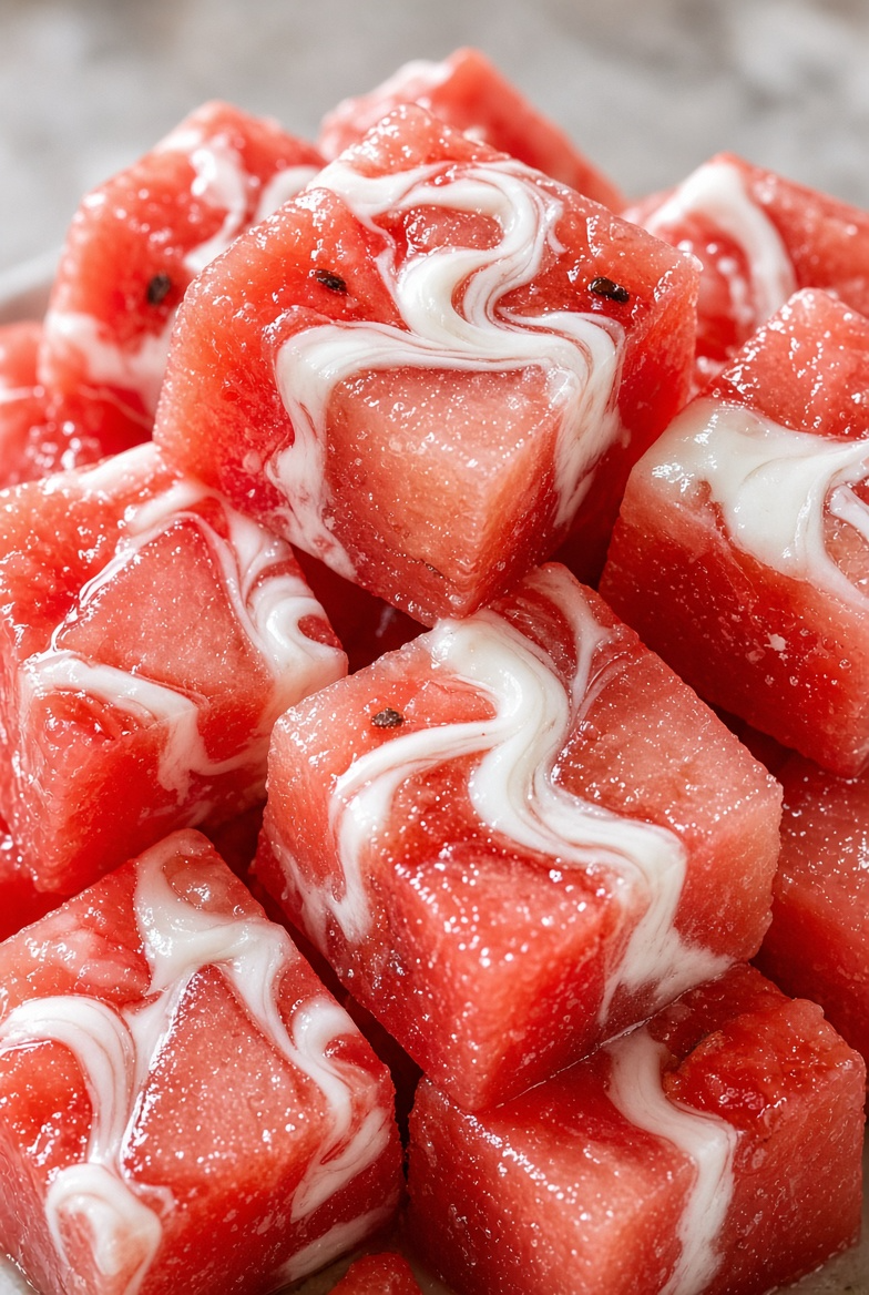 Watermelon Yogurt Frozen Cubes