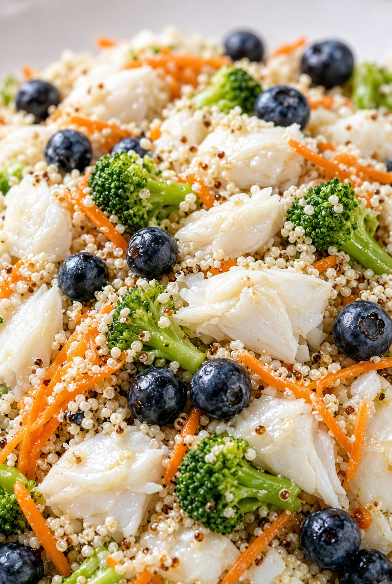 White Fish Blueberry Quinoa Mix