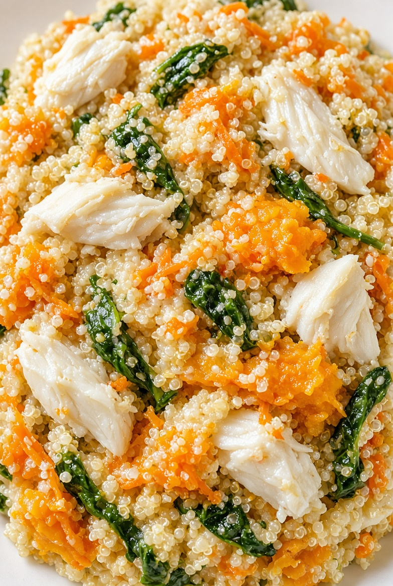 White Fish Quinoa & Carrot Mash