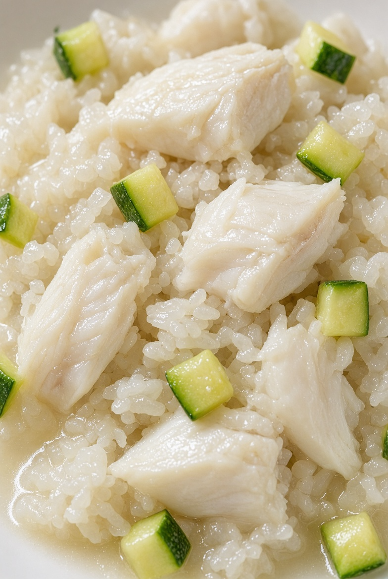 White Fish & Rice Porridge Style for Kidney Support (High Moisture, Controlled Protein)