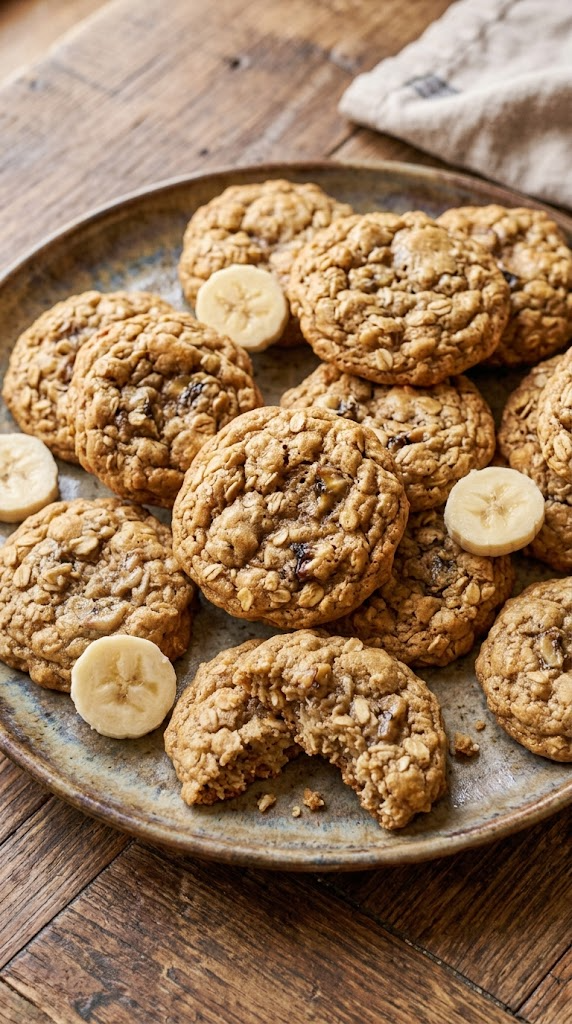 3-Ingredient Banana Oat Cookies.