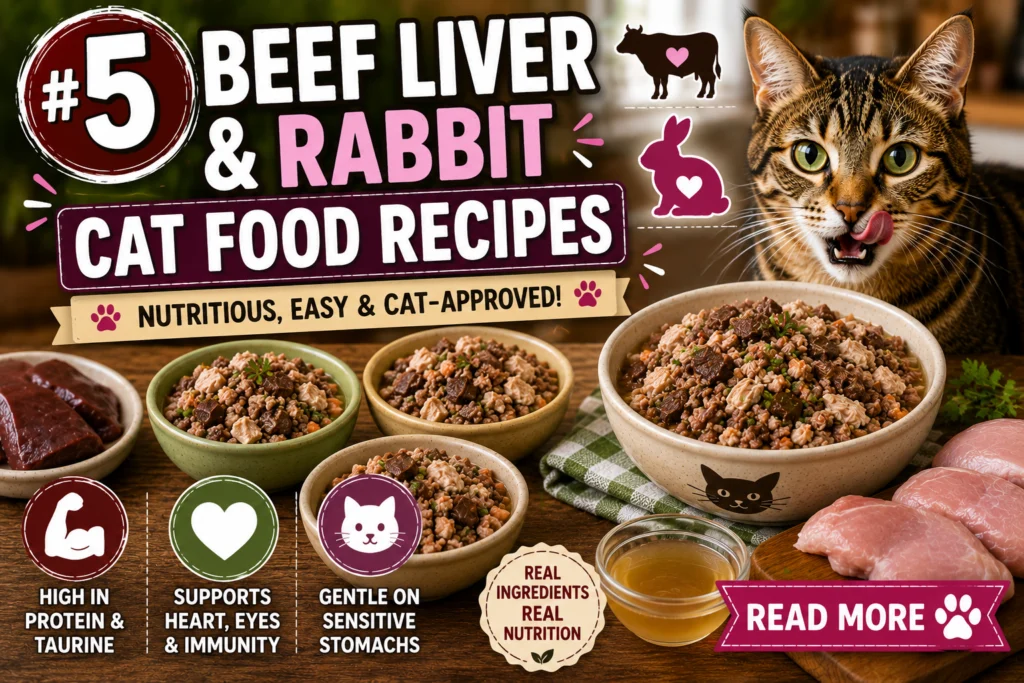 5 Beef Liver & Rabbit Cat Food Recipes
