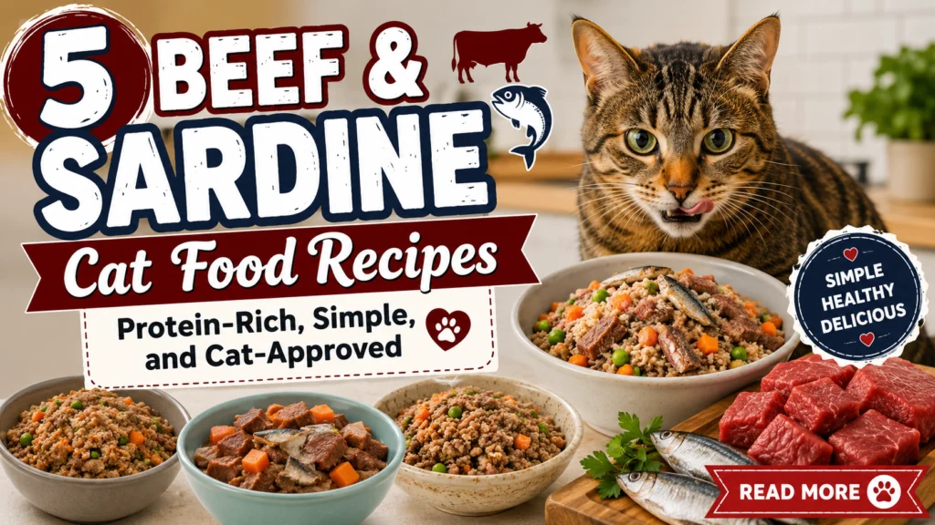 5 Beef & Sardine Cat Food Recipes Protein-Rich, Simple, and Cat-Approved