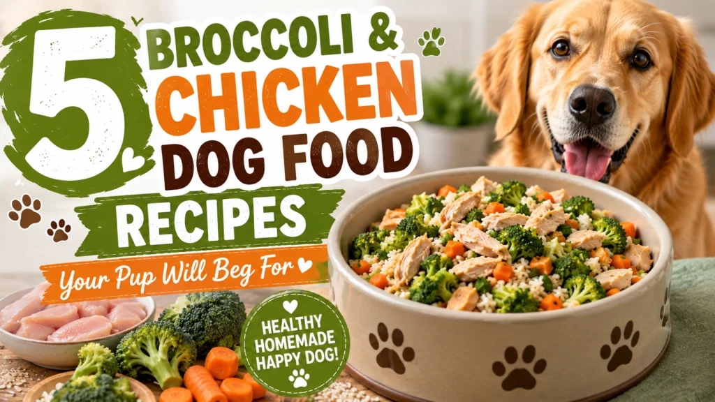5 Broccoli & Chicken Dog Food Recipes Your Pup Will Beg For