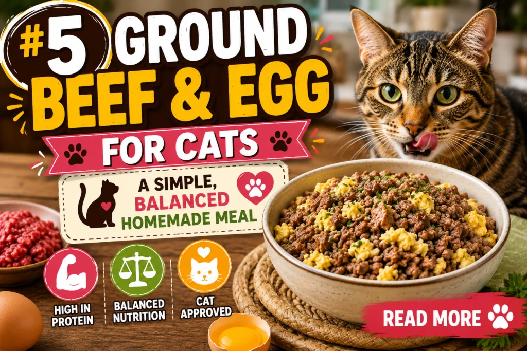 5 Ground Beef & Egg for Cats