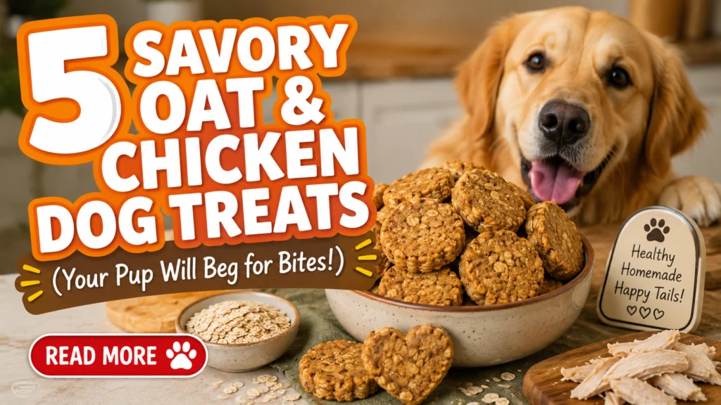 5 Savory Oat & Chicken Dog Treats (Your Pup Will Beg for Bites!)